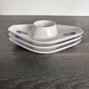 Vintage Kayser West Germany egg cup trio