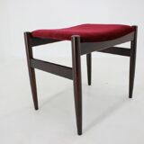 1960s danish teak stool in fabric