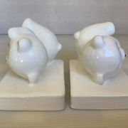 Pair of polar bear bookends