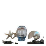 Vintage engraved crystal vase