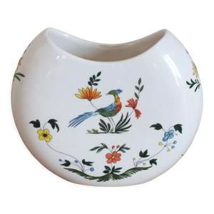 Vase demi-lune Gien décor