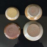 Set of 4 stone stone stone cups Pierre Lion Puisaye