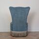 Fauteuil crapaud en velours