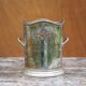 Vintage champagne bucket, silver metal champagne bucket, tableware