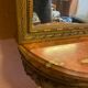 Console and trumeau, Louis XVI style in gilded wood