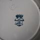 Set of 6 flat plates Longwy, Watteau model