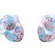 2 anciens vases en verre jaspé, dits style Clichy