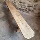 Set of 2 antique French poplar benches, consoles or shelves, circa 1900.