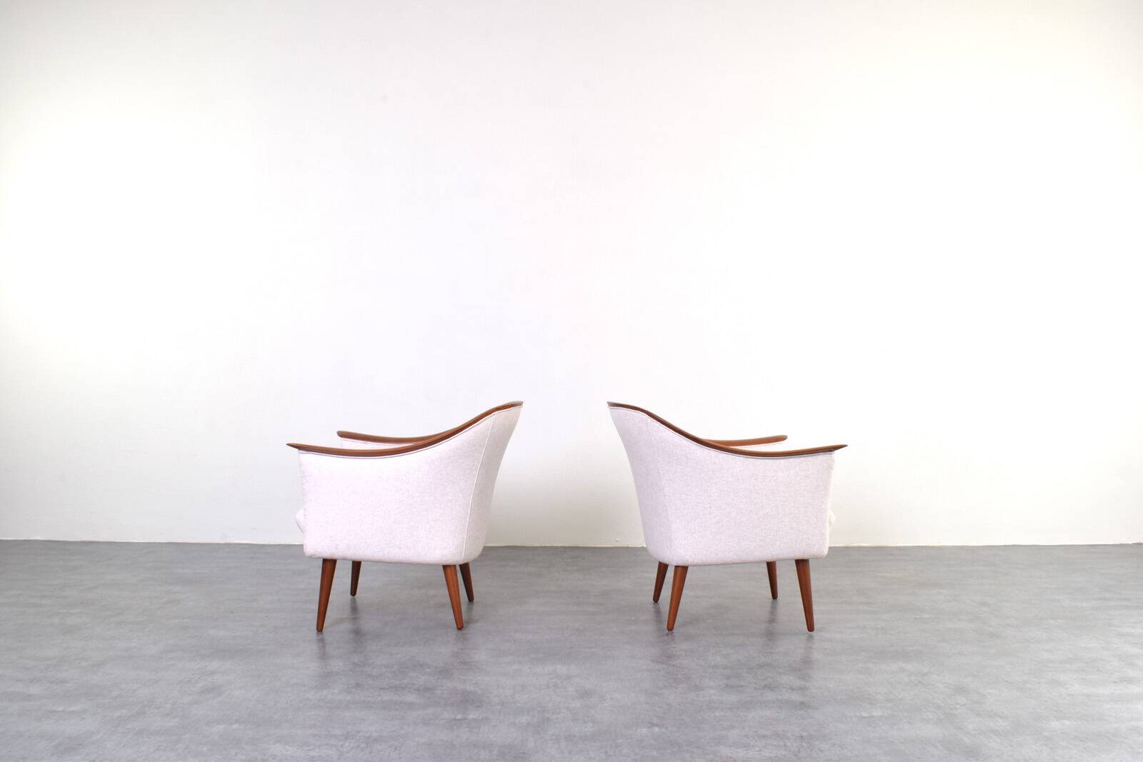 Teak Armchairs by Fredrik A. Kayser for Vatne Lenestolfabrikk, 1960s Set o2