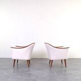Teak Armchairs by Fredrik A. Kayser for Vatne Lenestolfabrikk, 1960s Set o2