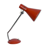 Stilnovo Milano, salmon orange table lamp from the 60s, signed