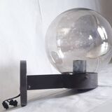 Delmas globe “smoked” wall lamp