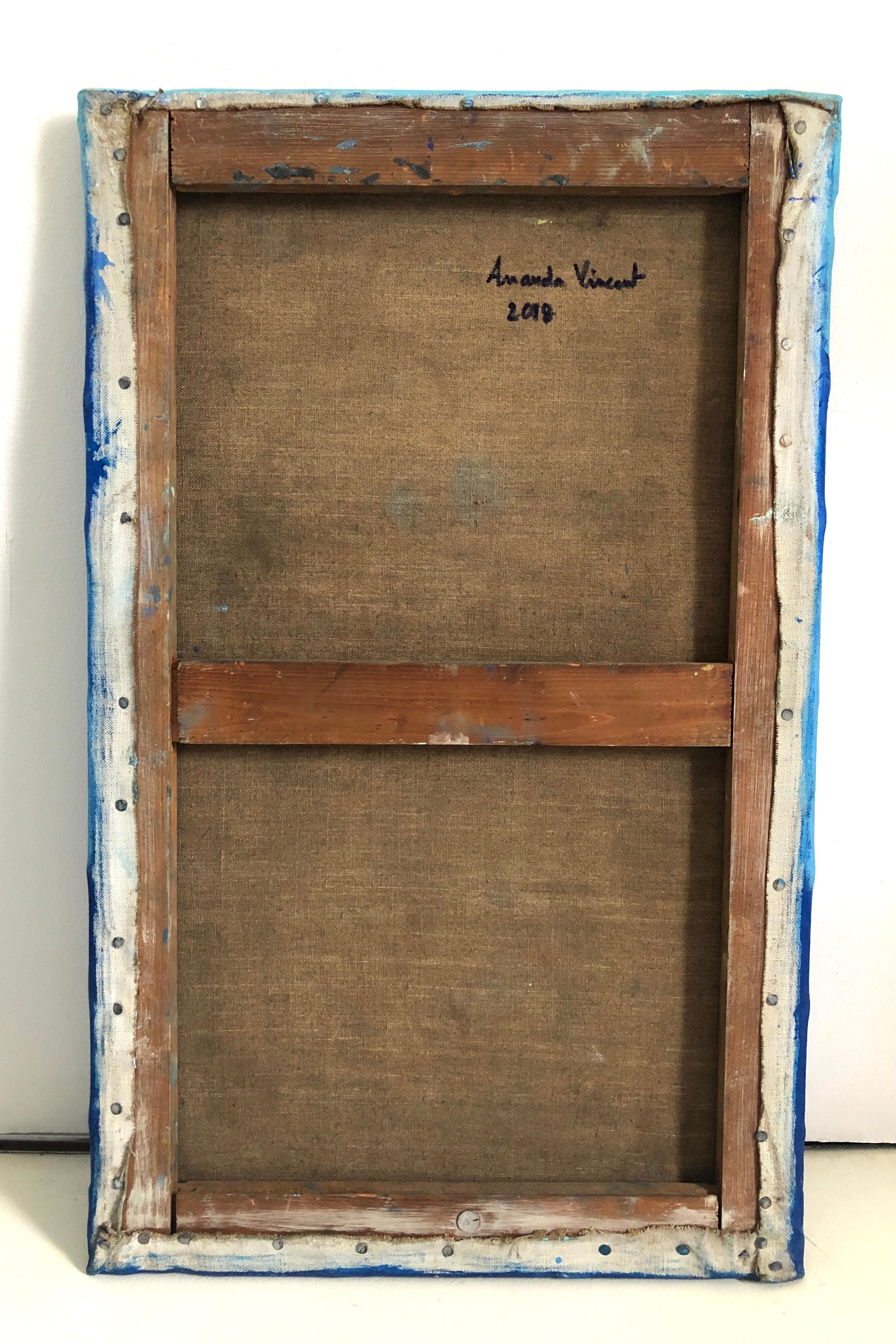 Blue abstract painting