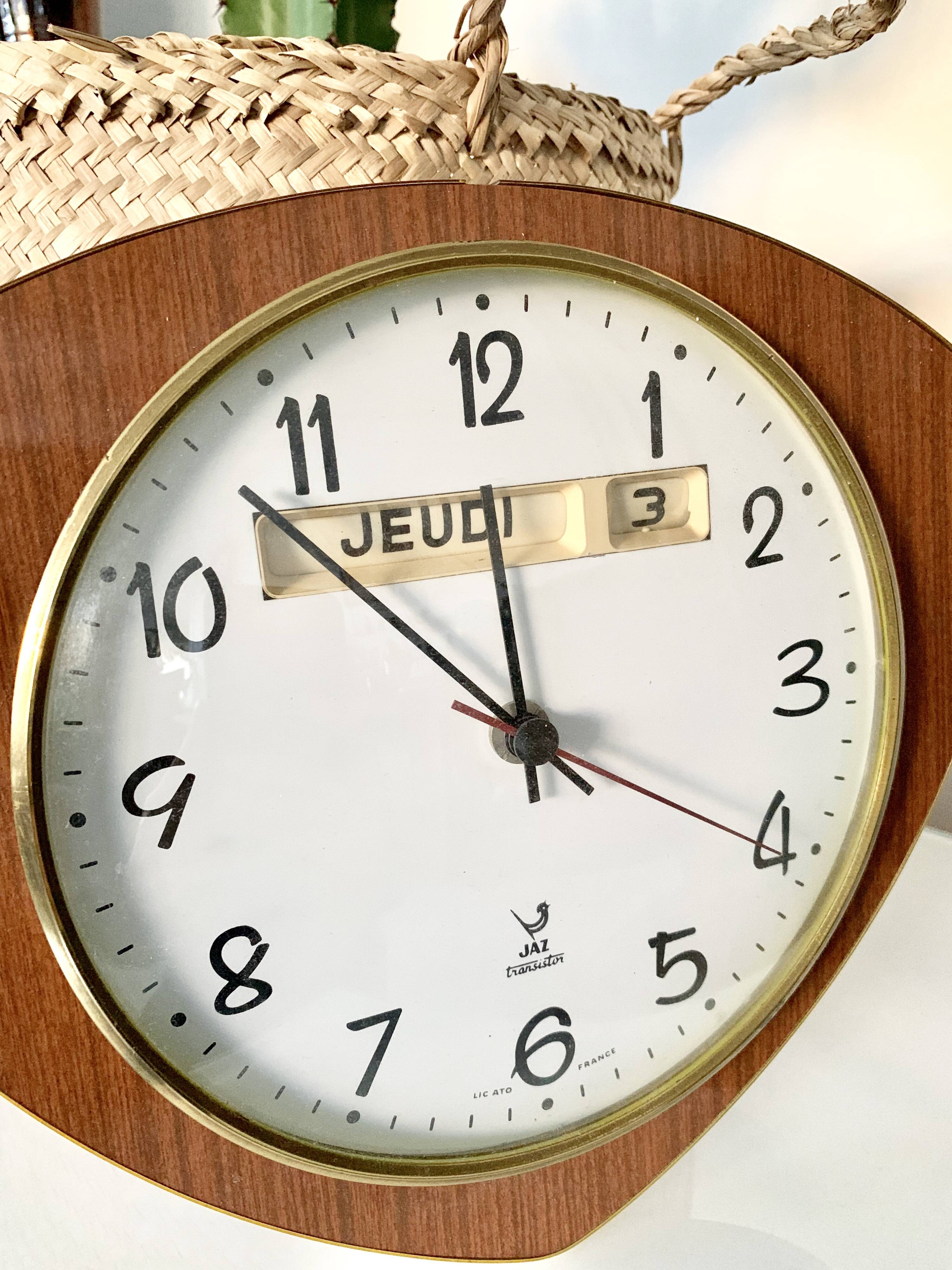 Clock jaz vintage formica