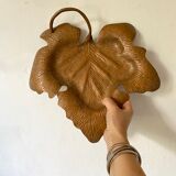 Decorative copper leaf plate