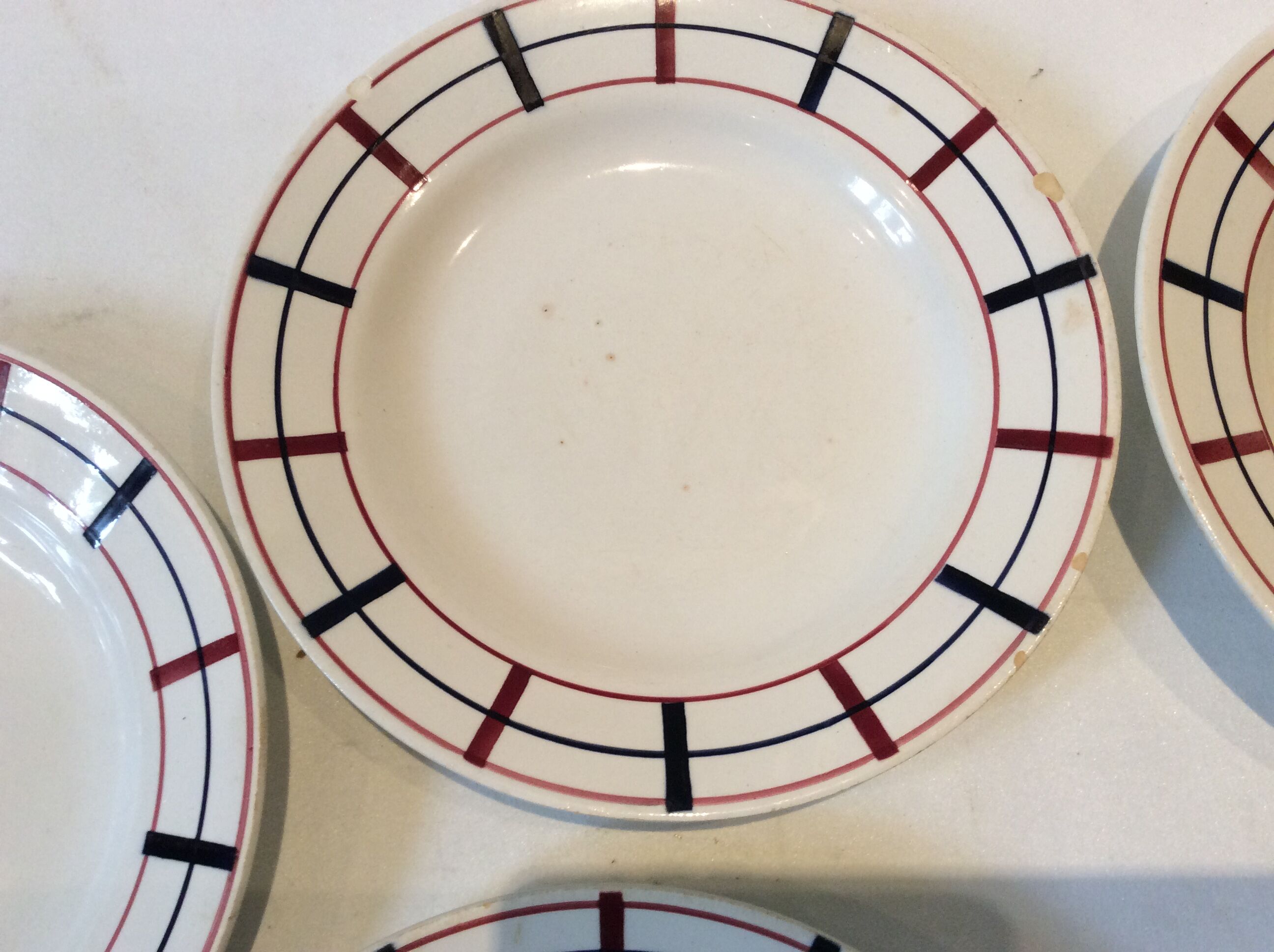 Vintage Basque style plates