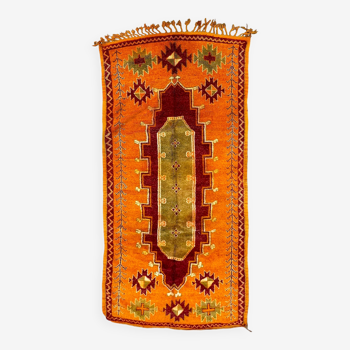 Tapis Marocain Taznakht orange - 132 x 295 cm