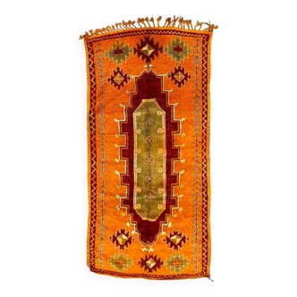 Moroccan rug Taznakht orange - 132 x 295 cm