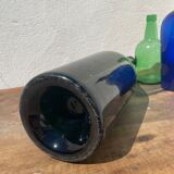 3x bouteilles en vert &bleu comme base pour lampes