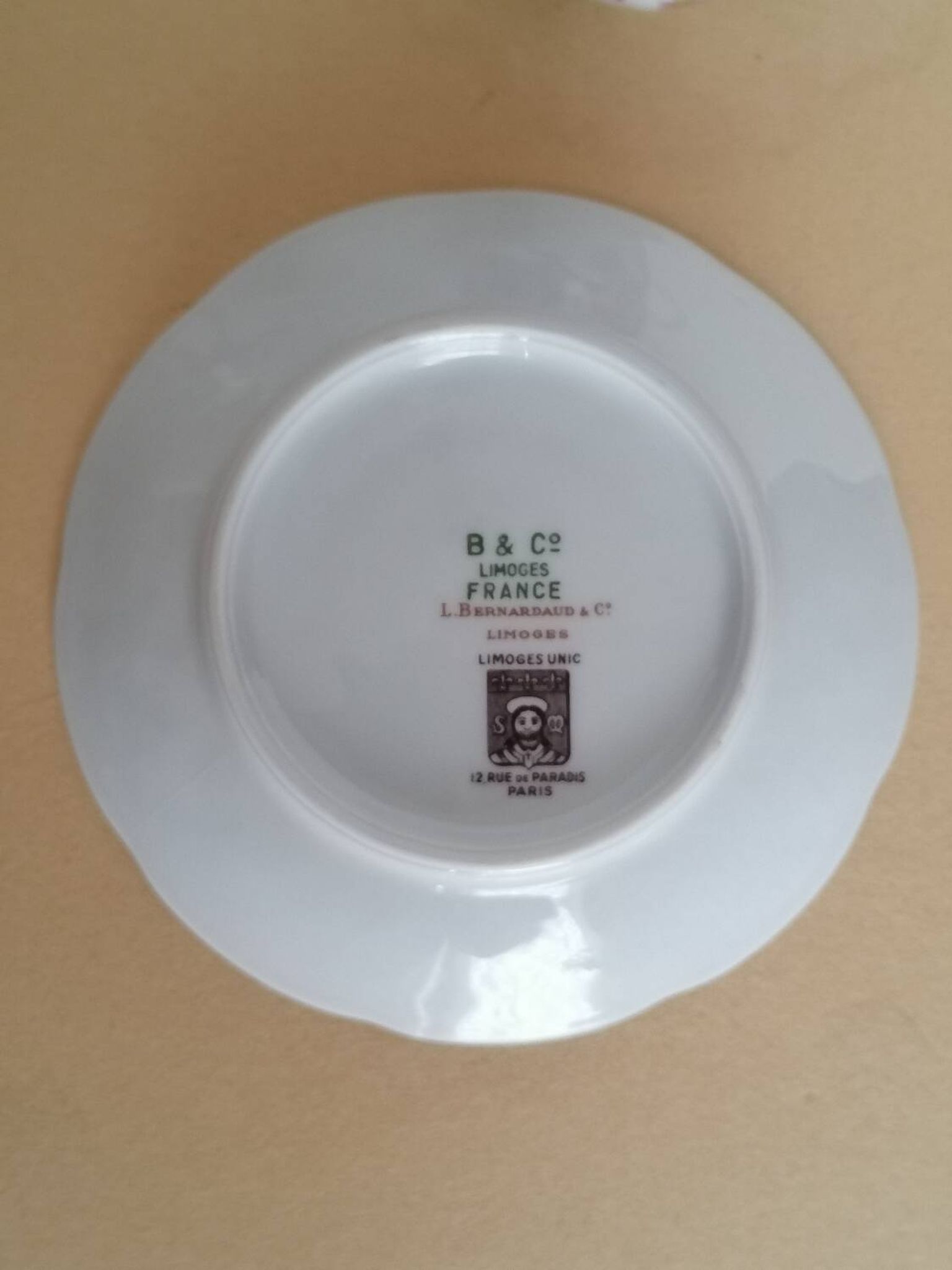 Bernardaud coffee service Limoges birds flowers