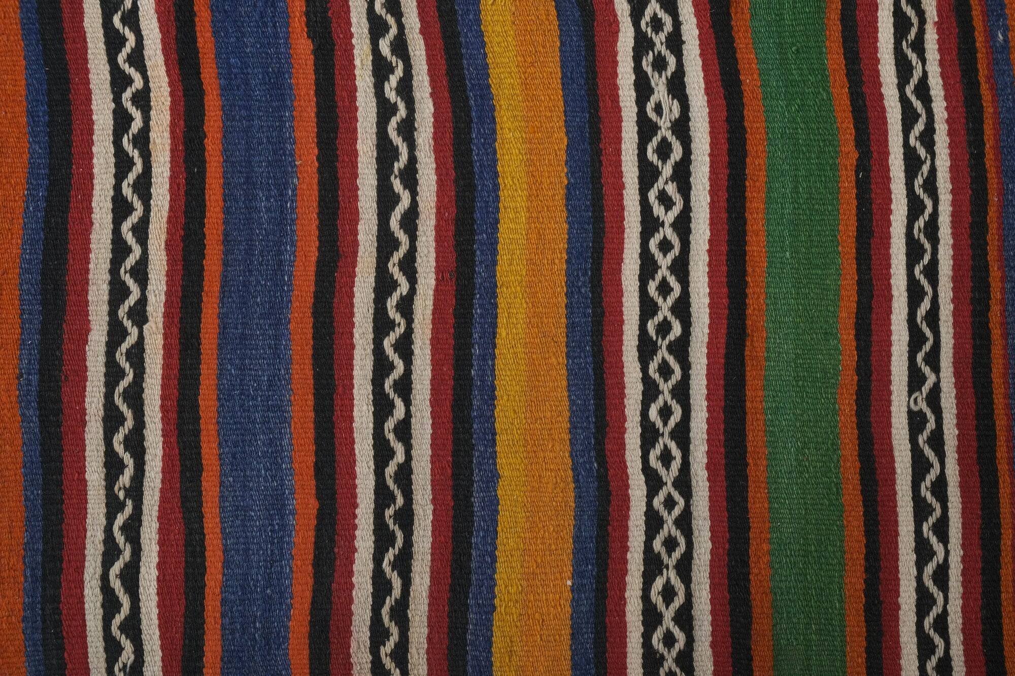 Vintage Turkish hallway rug 63x647 cm