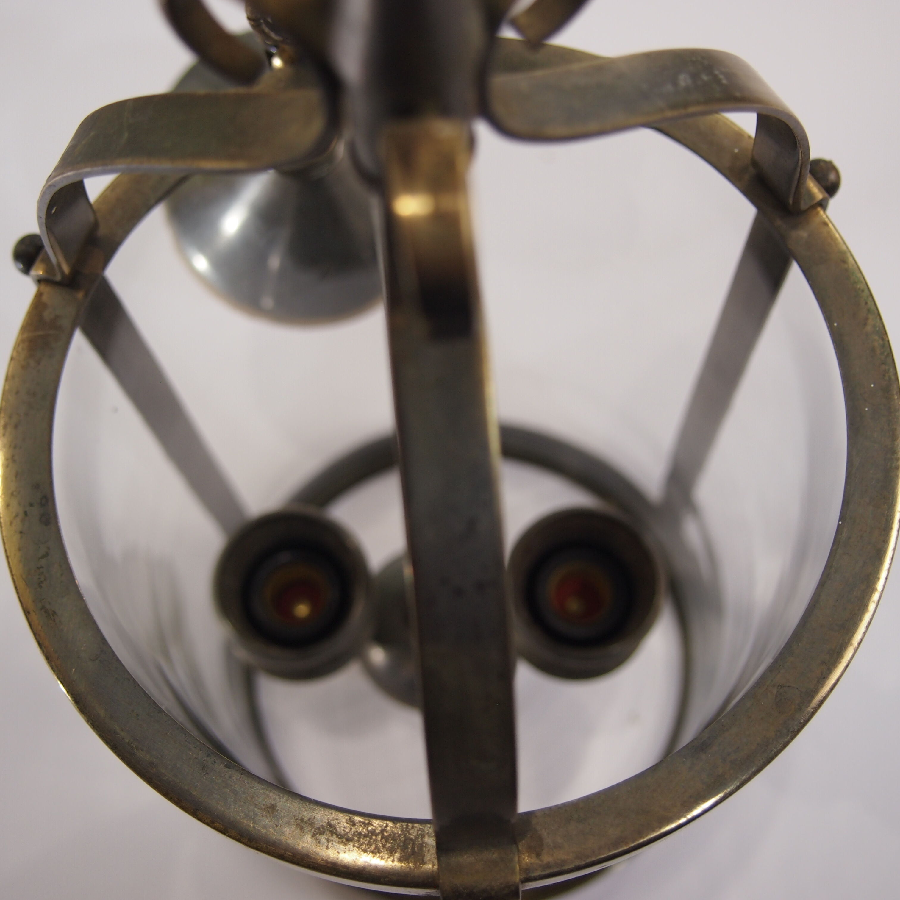 Pair of Vintage Lantern/Brass Suspension