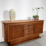 Vintage art deco wooden enfilade with drawers