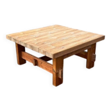Chunky pine coffee table