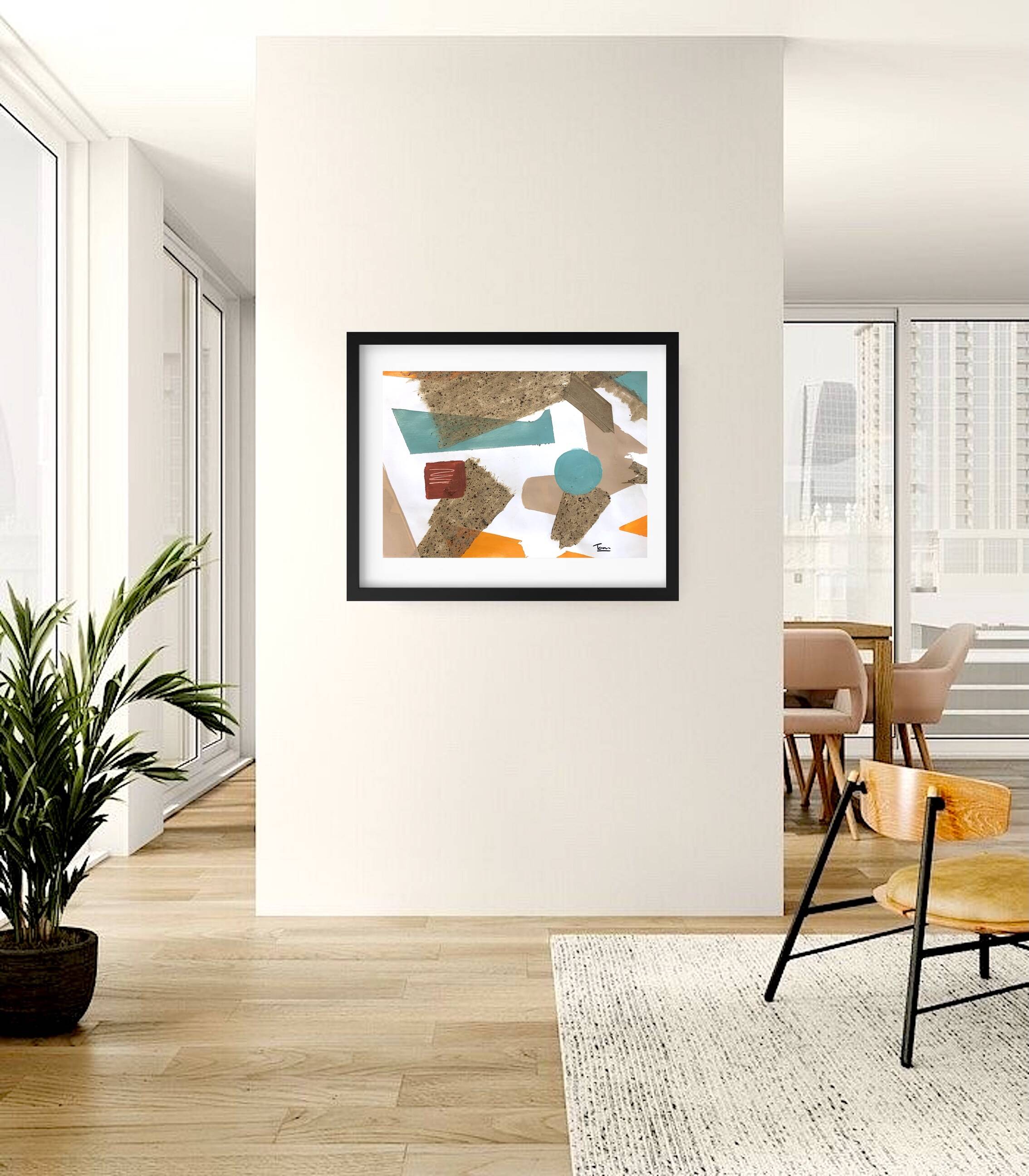 Original and unique hand-painted abstract painting