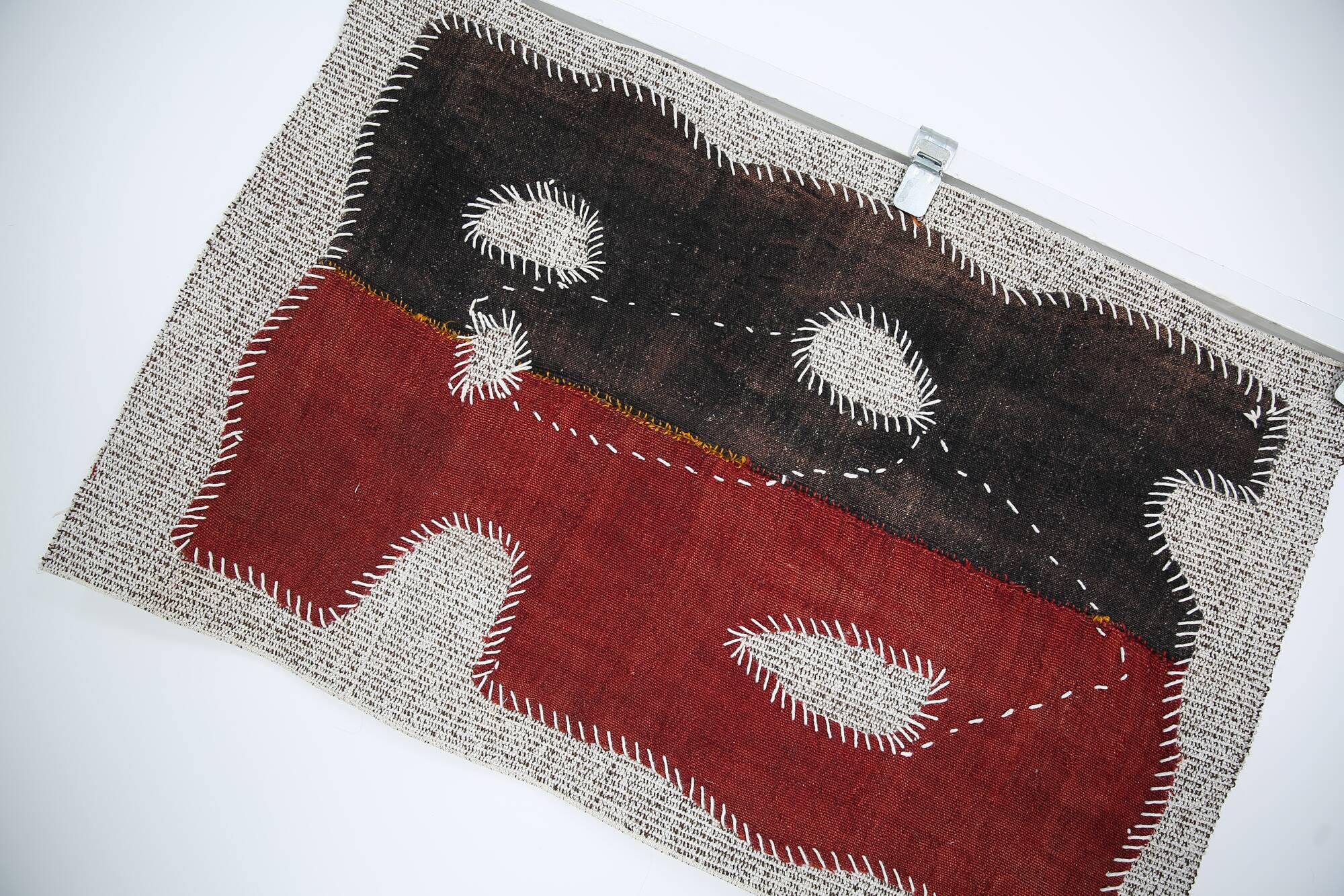 Vintage Wall Hanging Rug, Boho Woven Tapestry, Wall Art, 64x104 Cm