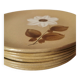 Set of 7 flat plates Moulin des loups Saint Amand vintage autumn model