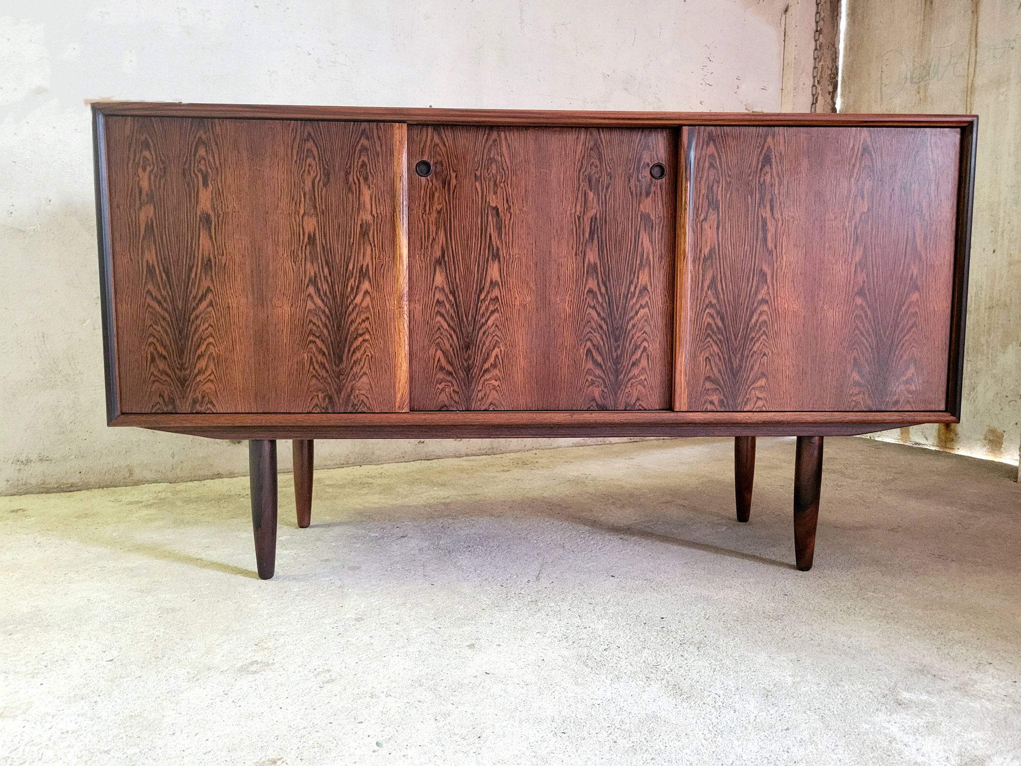 Vintage rosewood sideboard by Gunni Omann for ACO Mobler