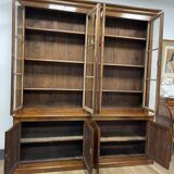 Large walnut bookcase from the end of the 19th century