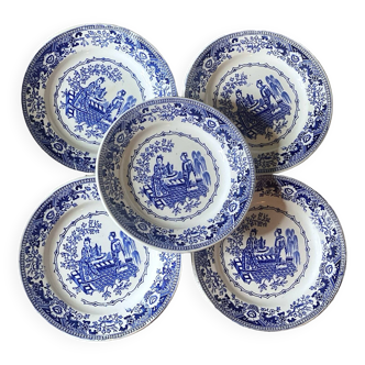 Assiettes dessert Chinois Saint-Amand