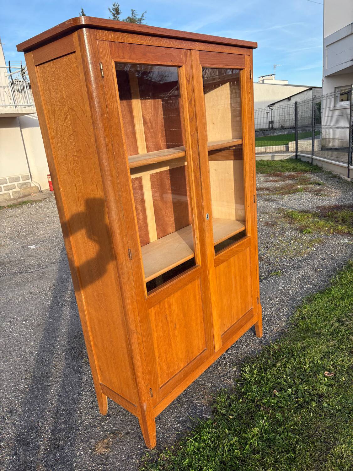 Glass cabinet / School display cabinet 1950