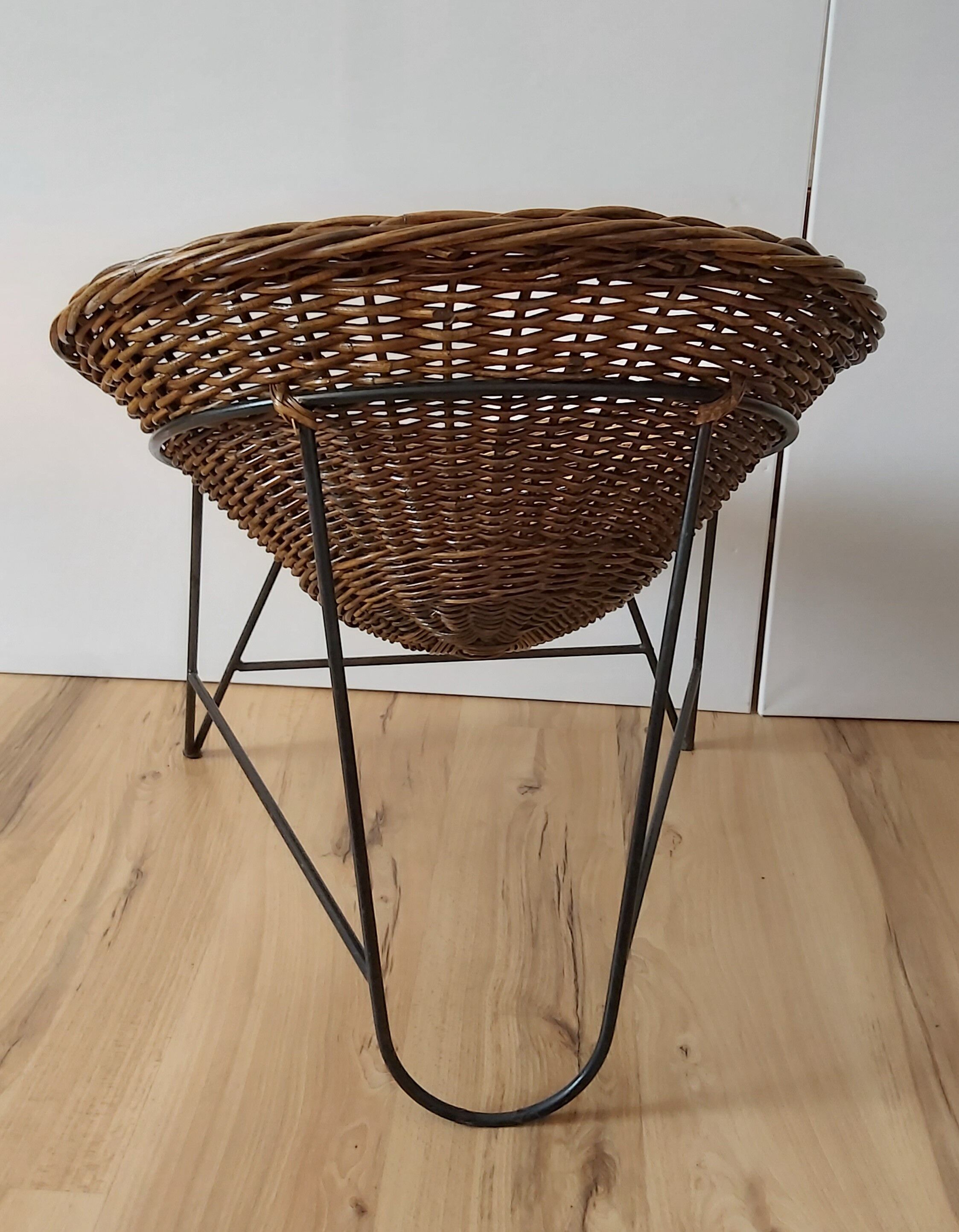 Wicker armchair, Germany, 1970s