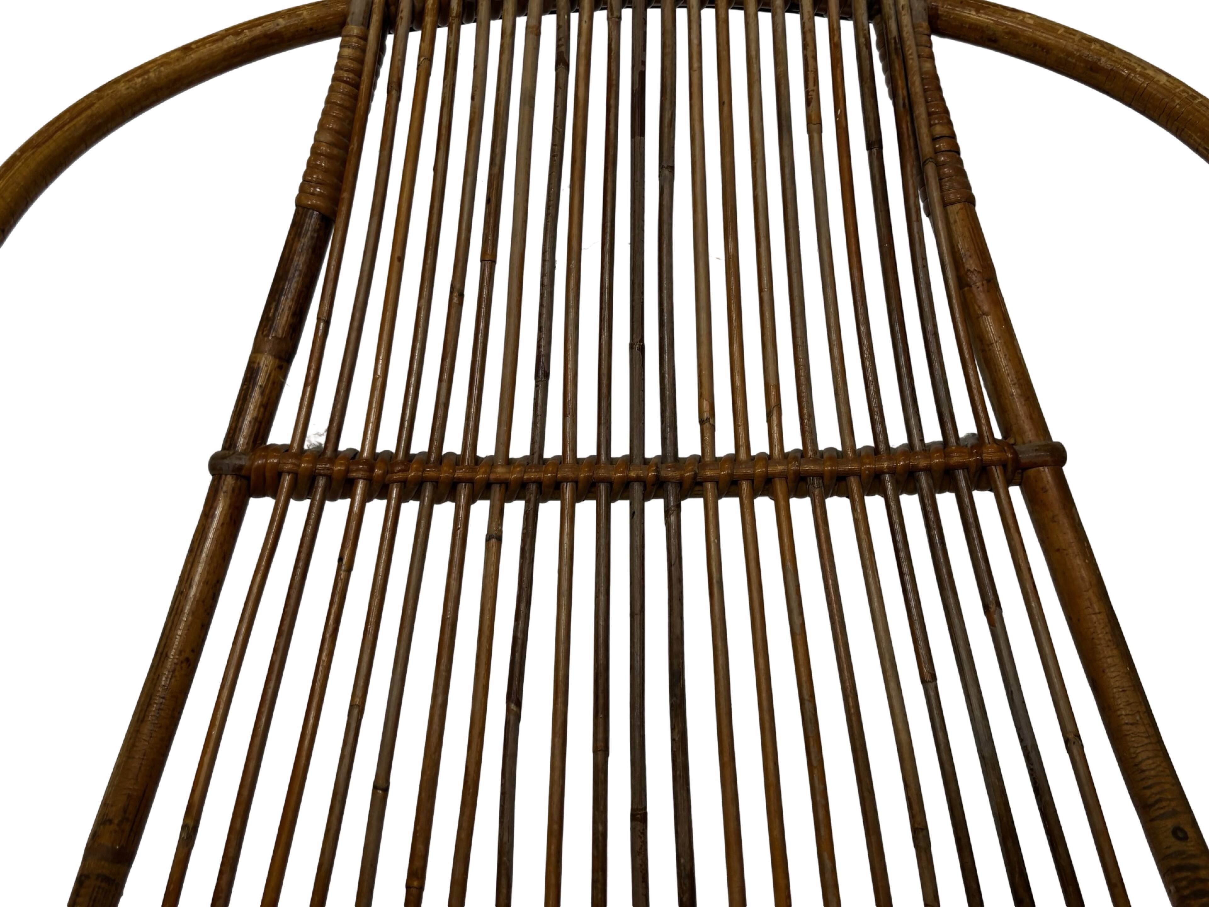 Vintage Rattan Chair Dirk Van Sliedregt Rohe Noordwolde 1960