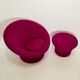 Mushroom swivel armchair with footrest by Pierre Paulin, Artifort Edition