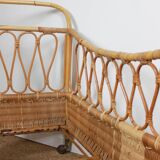 Rattan bed
