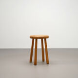 Massive Pine Tabouret circa 1970