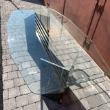 Roche Bobois marble and glass designer dining table circa 1970
