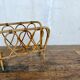 Rattan magazine rack