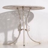 Art Nouveau garden table and chairs set (circa 1950). 5-piece set