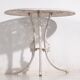 Art Nouveau garden table and chairs set (circa 1950). 5-piece set