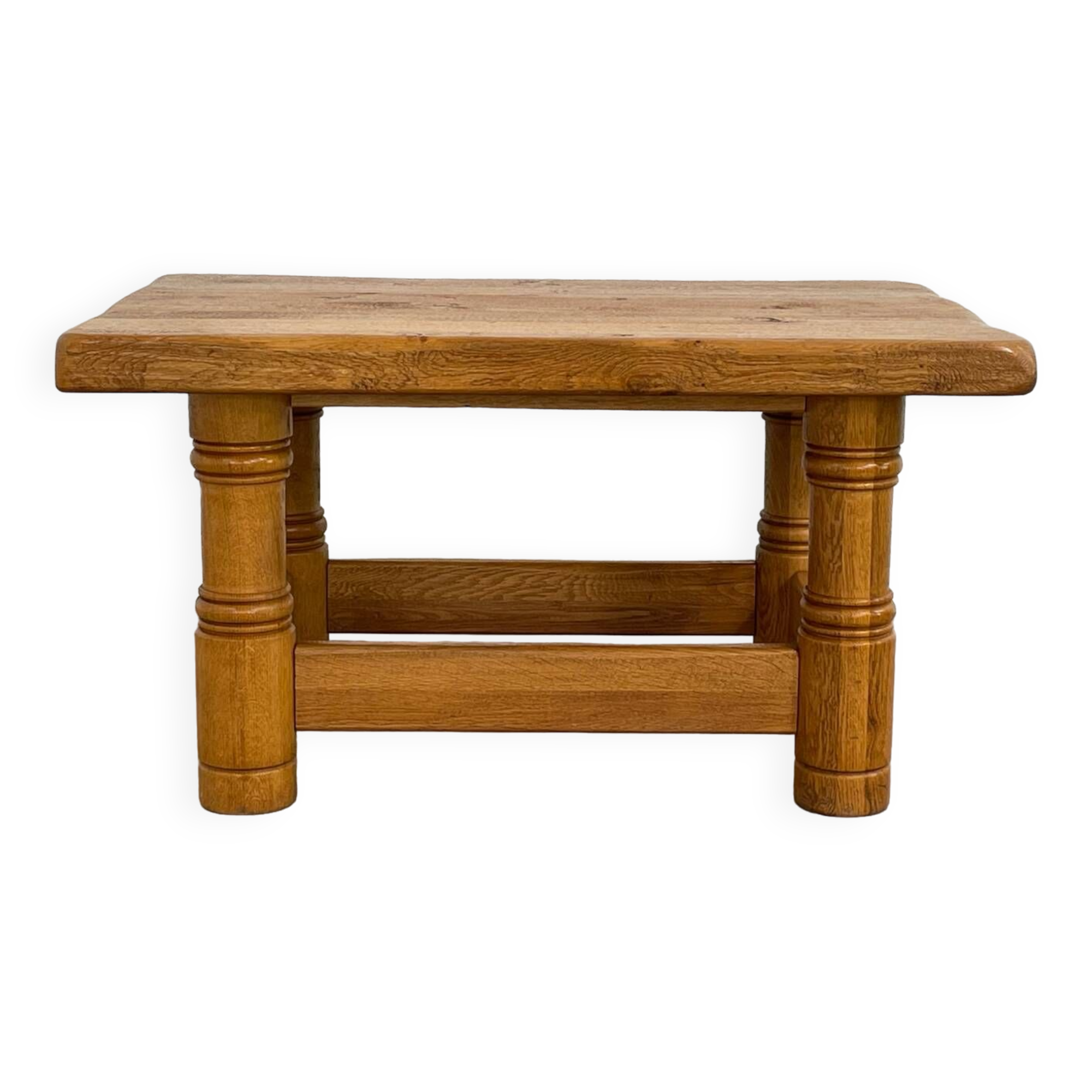 Vintage solid oak coffee table
