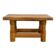 Vintage solid oak coffee table