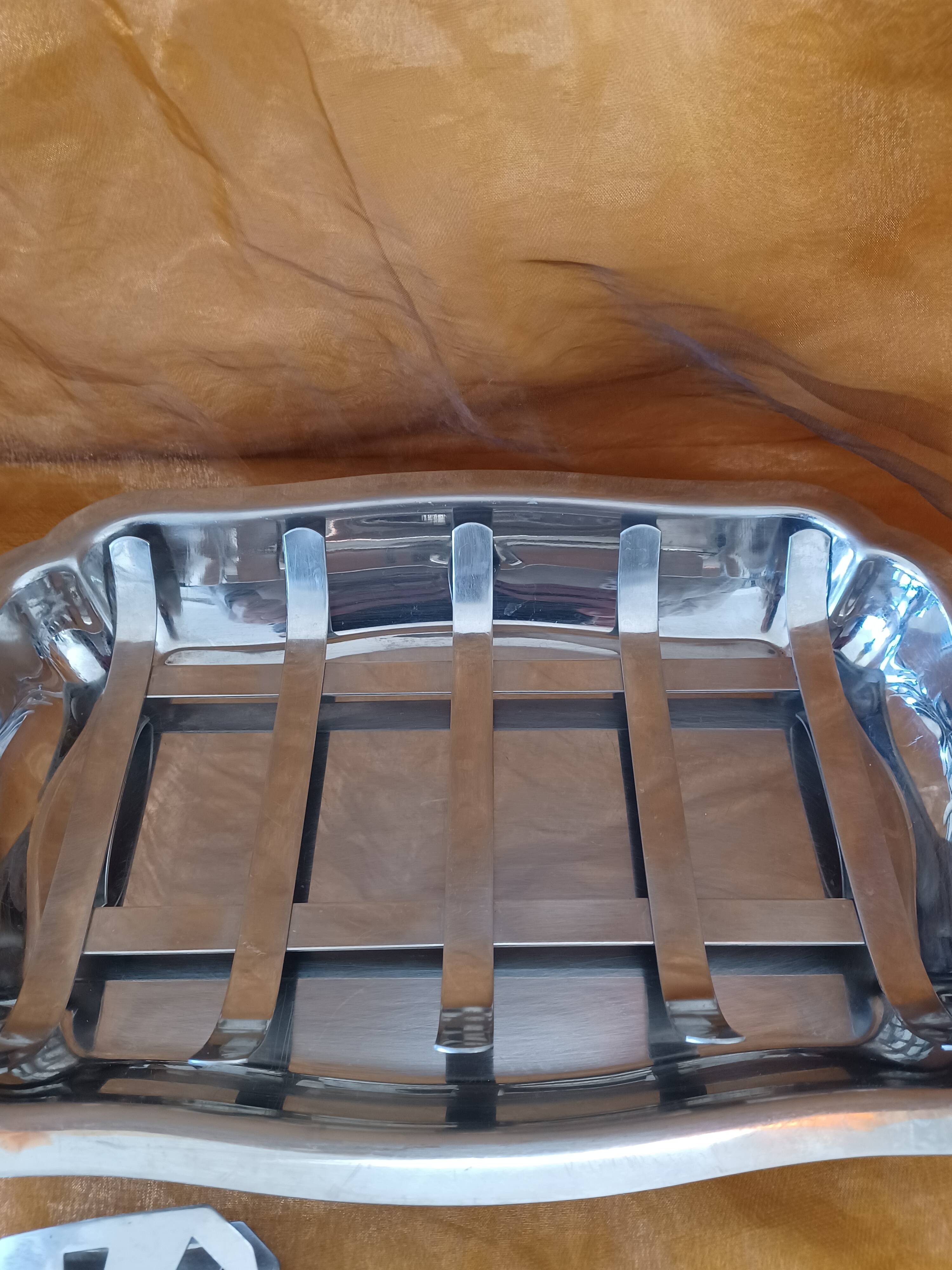 Asparagus Drainer Dish with serving tongs