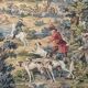 Vintage Aubusson jacquard tapestry "Hunting Scene"