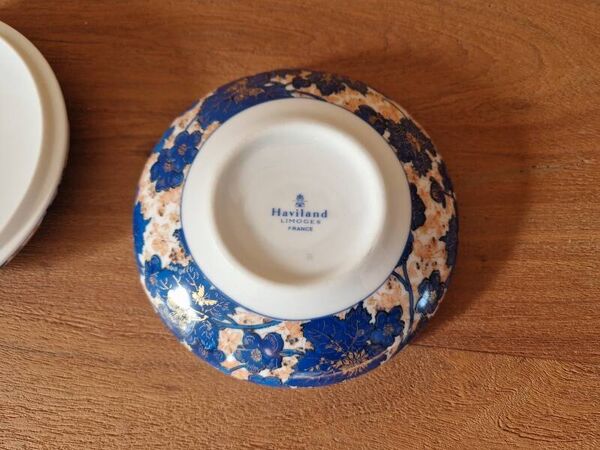 Bonbonnière en porcelaine Haviland, Limoges - Modèle Dammouse