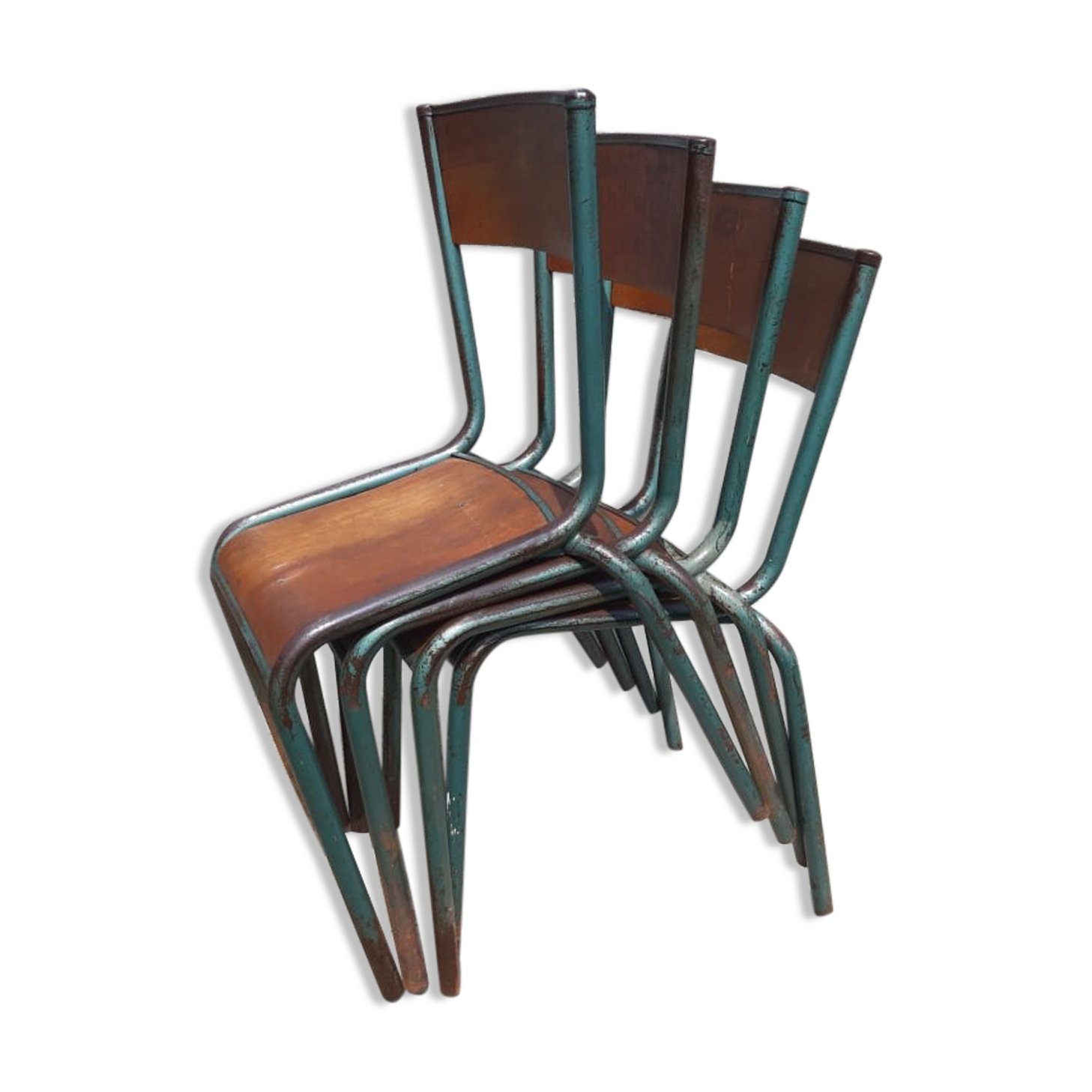 Set of 4 school chairs